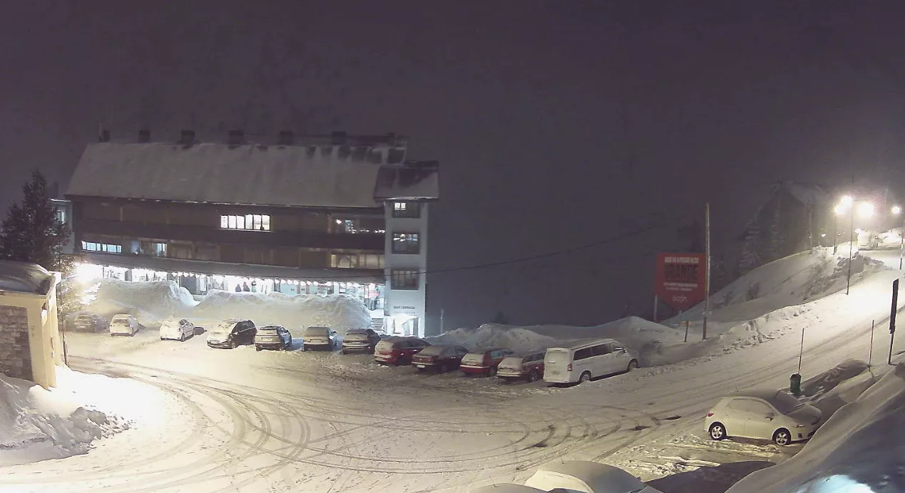 Nevada este jueves por la tarde en Candanchú.