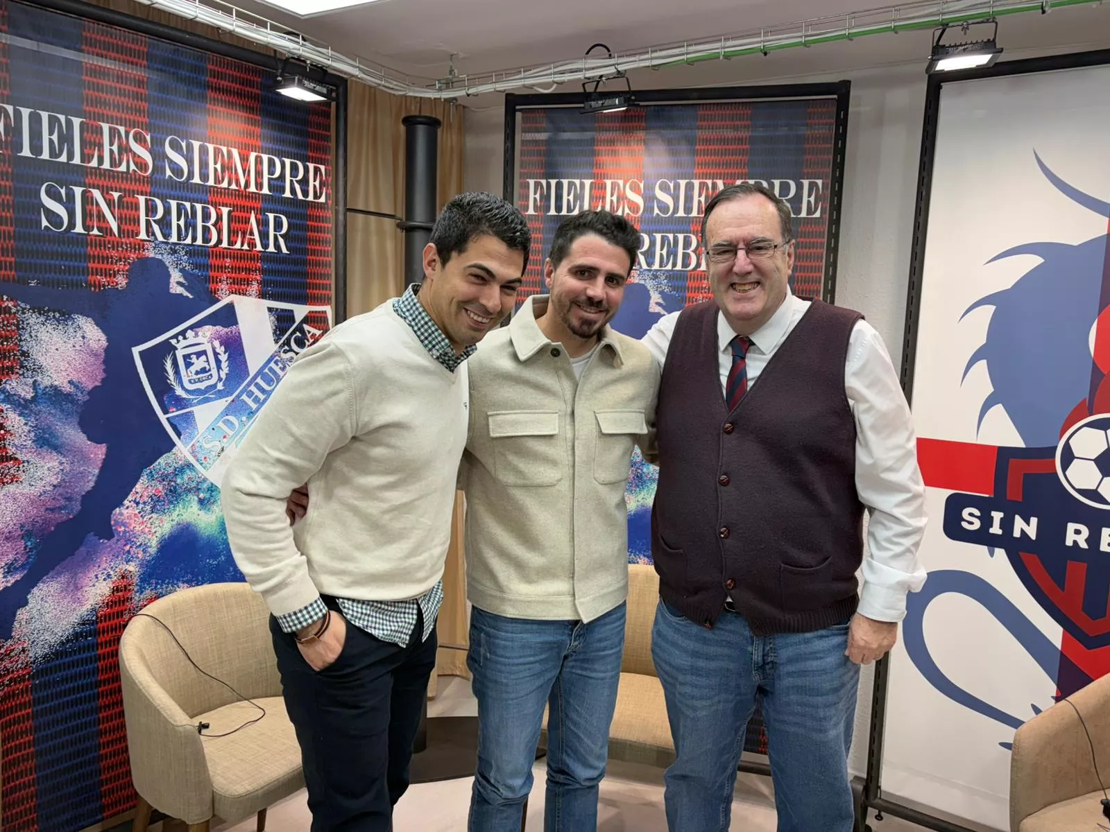 Cristian Serrano, Adrián Sipán y Javier García Antón