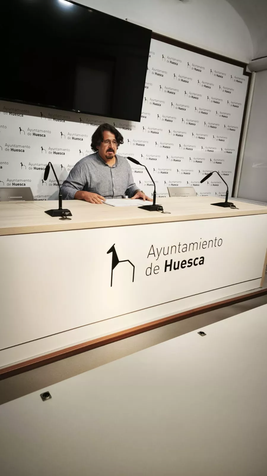 José Luis Rubió, portavoz de VOX en el Ayuntamiento de Huesca