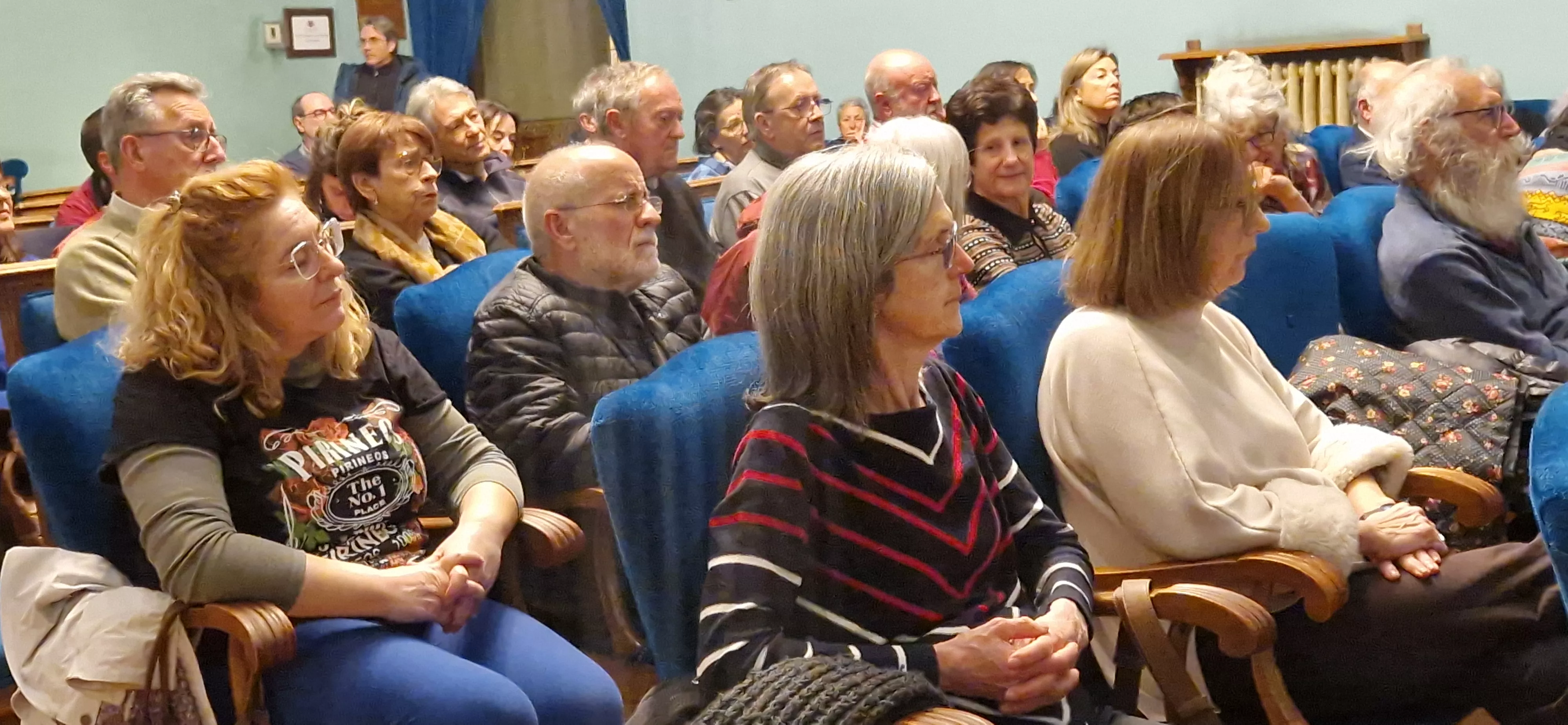 Conferencia de Pedro Santisteve en Huesca. Foto Myriam Martínez