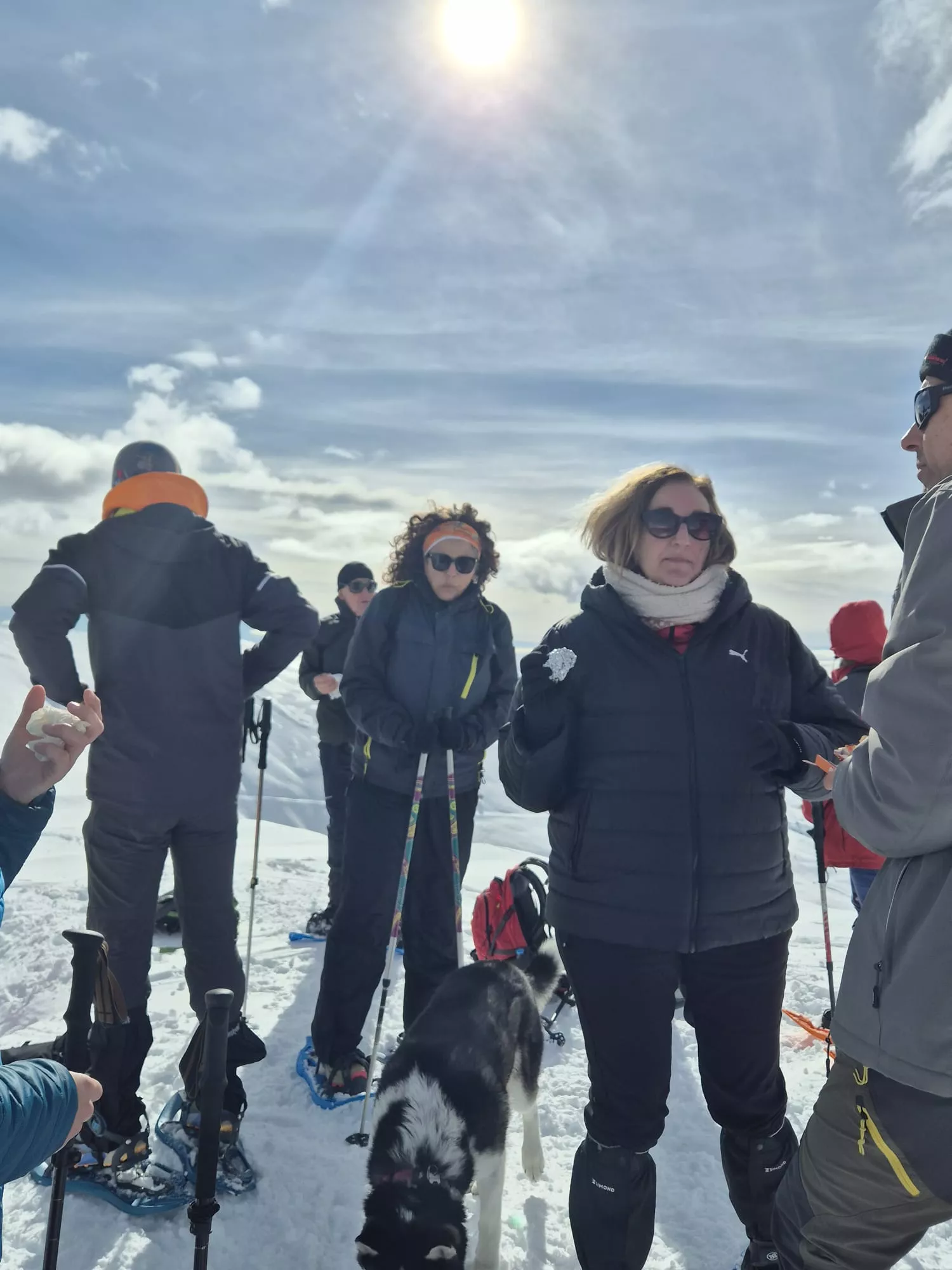 Jornada de raquetas del Grupo de Alto Nivel del Club de Montaña Javieres. Foto Juanlu Herrero
