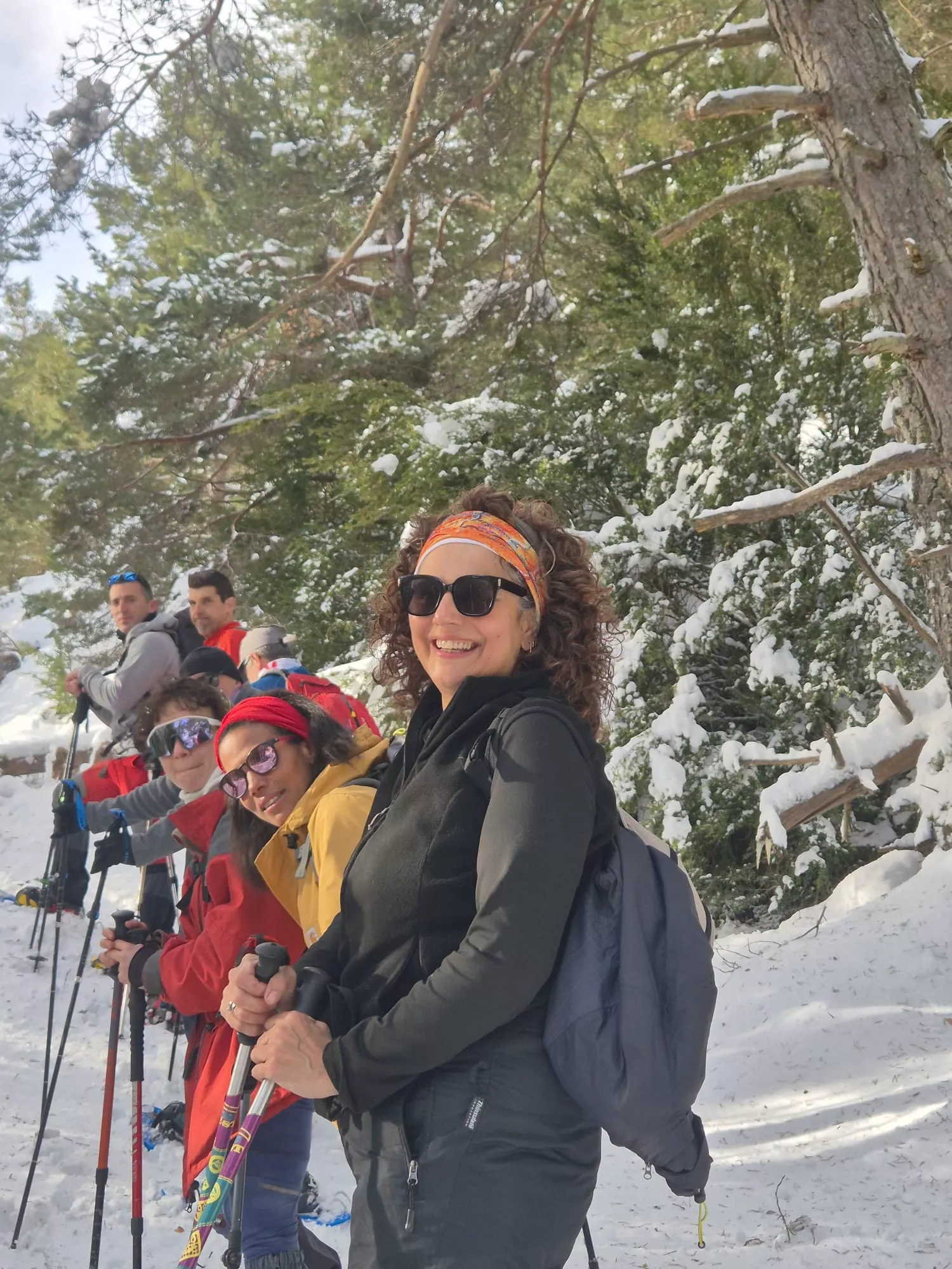 Jornada de raquetas del Grupo de Alto Nivel del Club de Montaña Javieres. Foto Juanlu Herrero