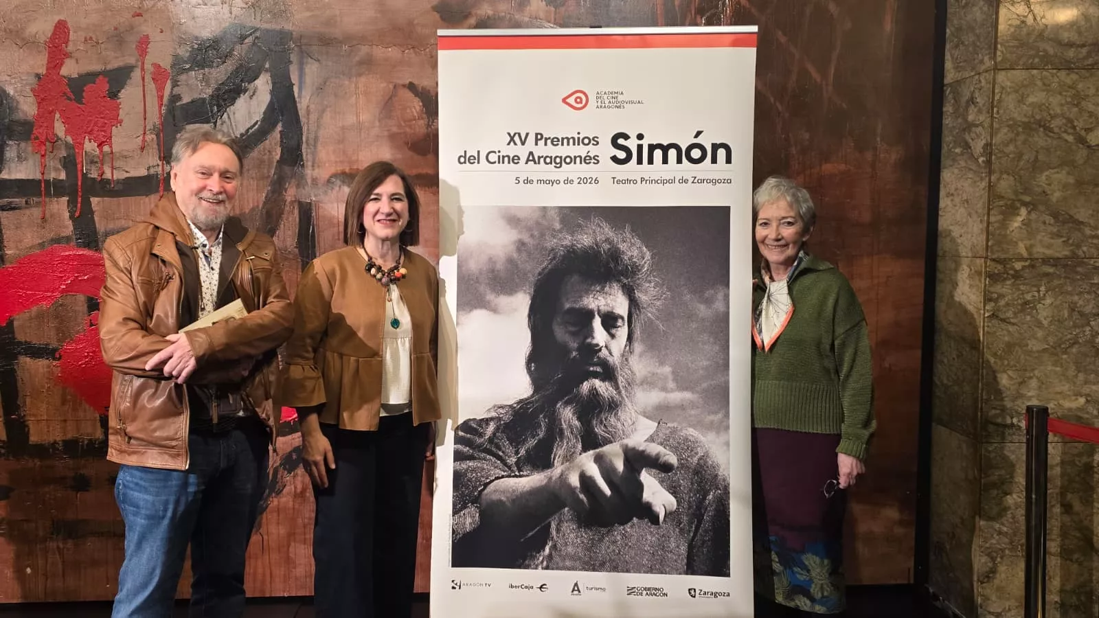 Javier Espada, Sara Fernández y María José Moreno, en la presentación de los Premios Simón.