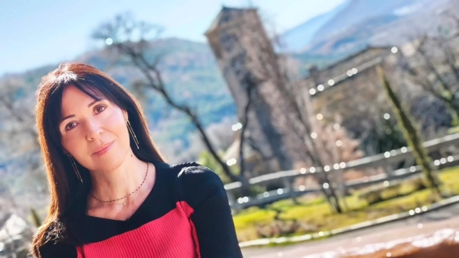 Beatriz, en una visita familiar a Lárrede Beatriz, en una visita familiar a Lárrede