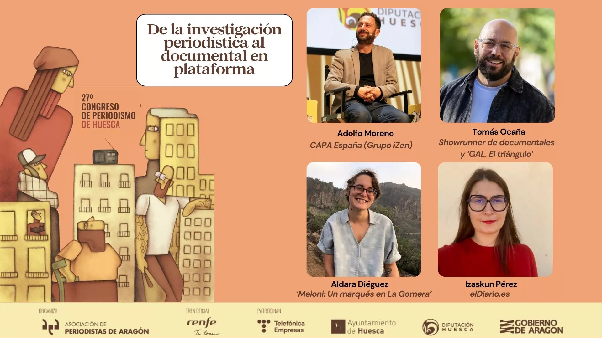 Mesa "De la investigación periodística al documental en plataforma.