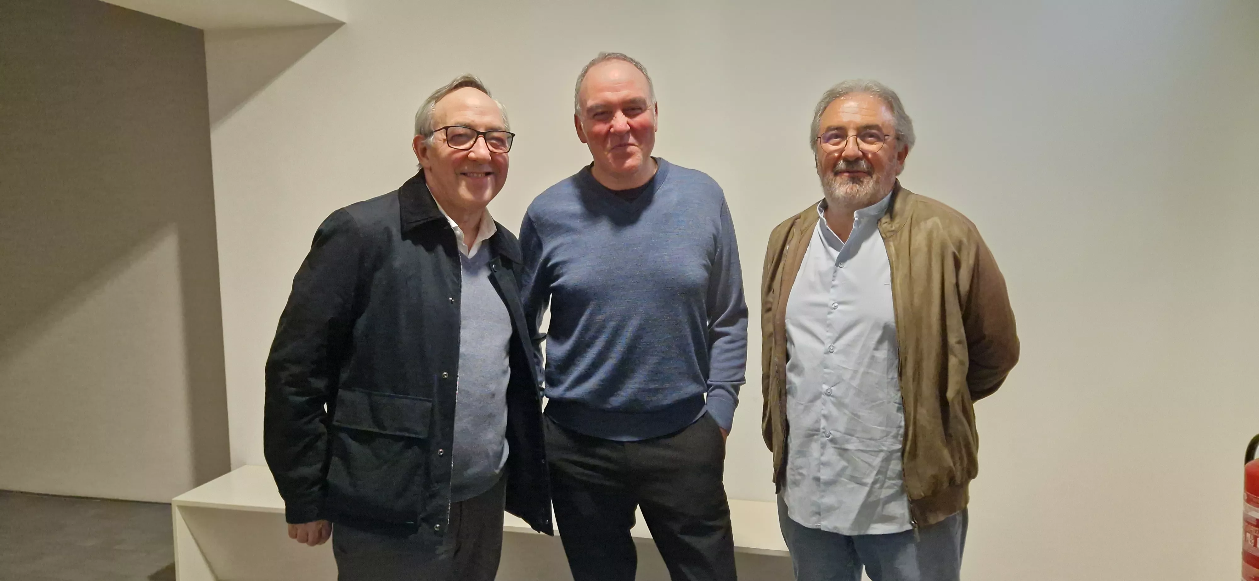 Chema Aniés, Rafa Yuste y José Luis Acín. Foto Myriam Martínez