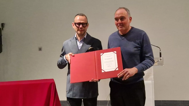 Pedro Olloqui y Rafael Yuste. Foto Myriam Martínez Pedro Olloqui y Rafael Yuste. Foto Myriam Martínez