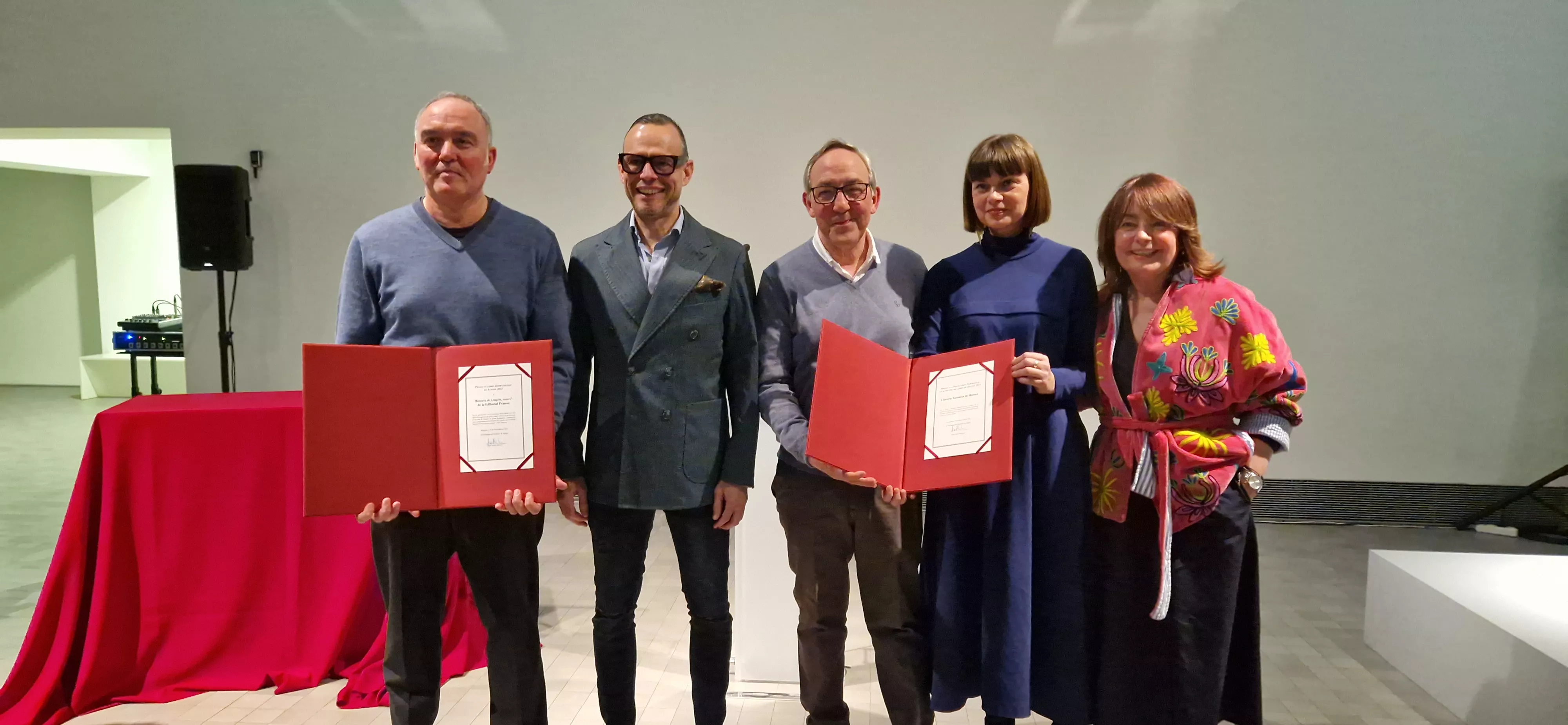Rafael Yuste, Pedro Olloqui, José María Aniés, Marta Bosque y Ana Mora. Foto Myriam Martínez