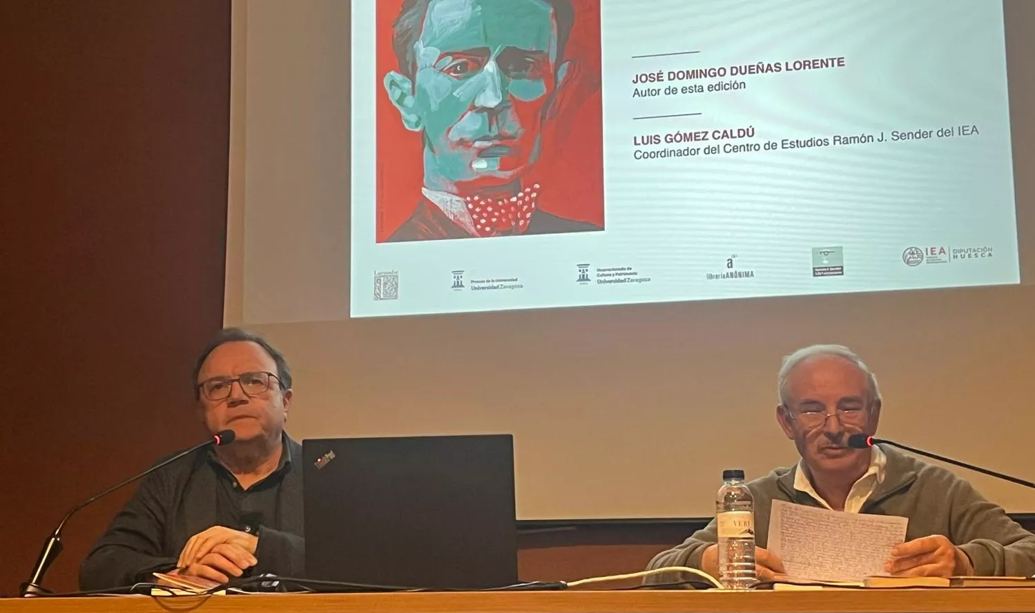 José Domingo Dueñas y Luis Gómez.  Foto Mercedes Manterola