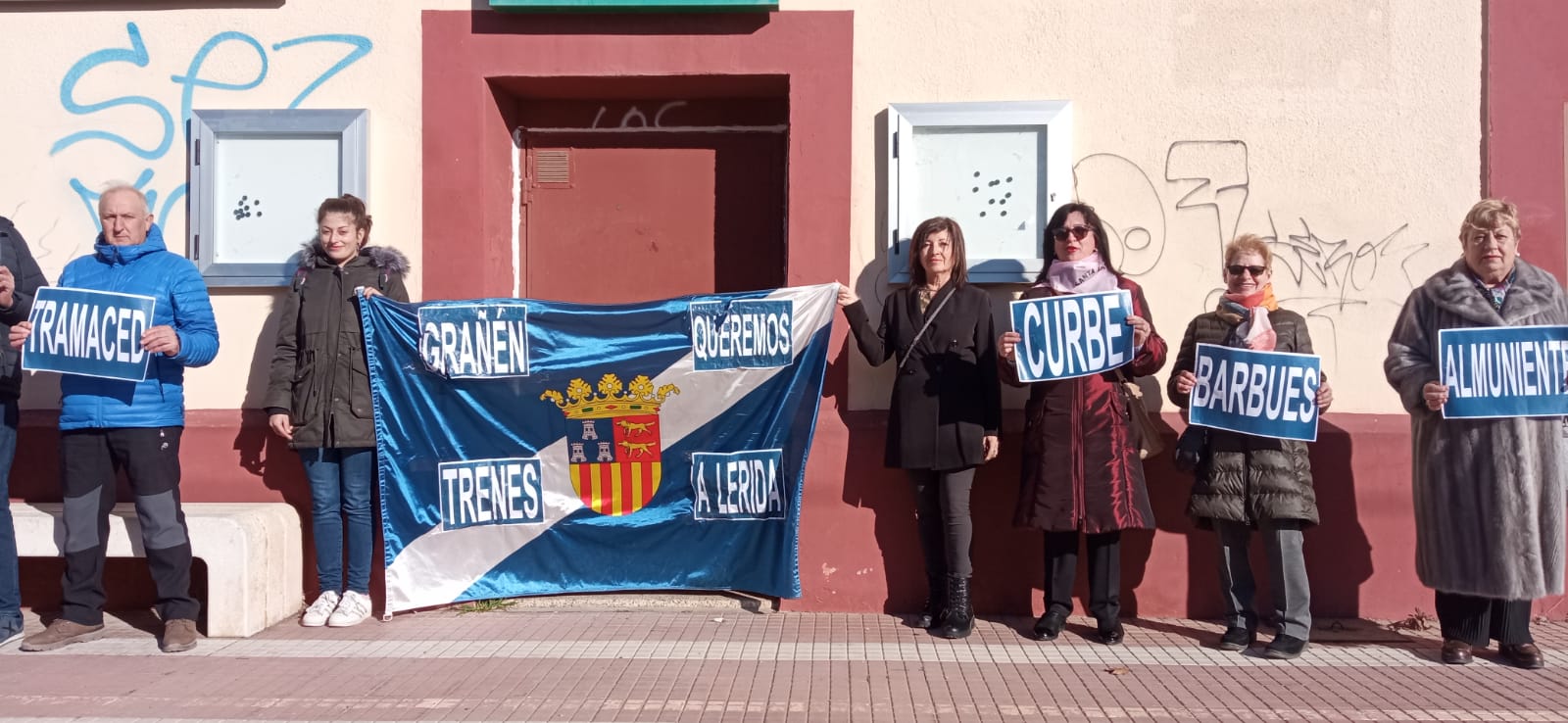 Manifestación en Grañén