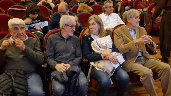 entrega del Premio Honorífico del Pirineos MFF a Jerónimo López. Foto Myriam Martínez