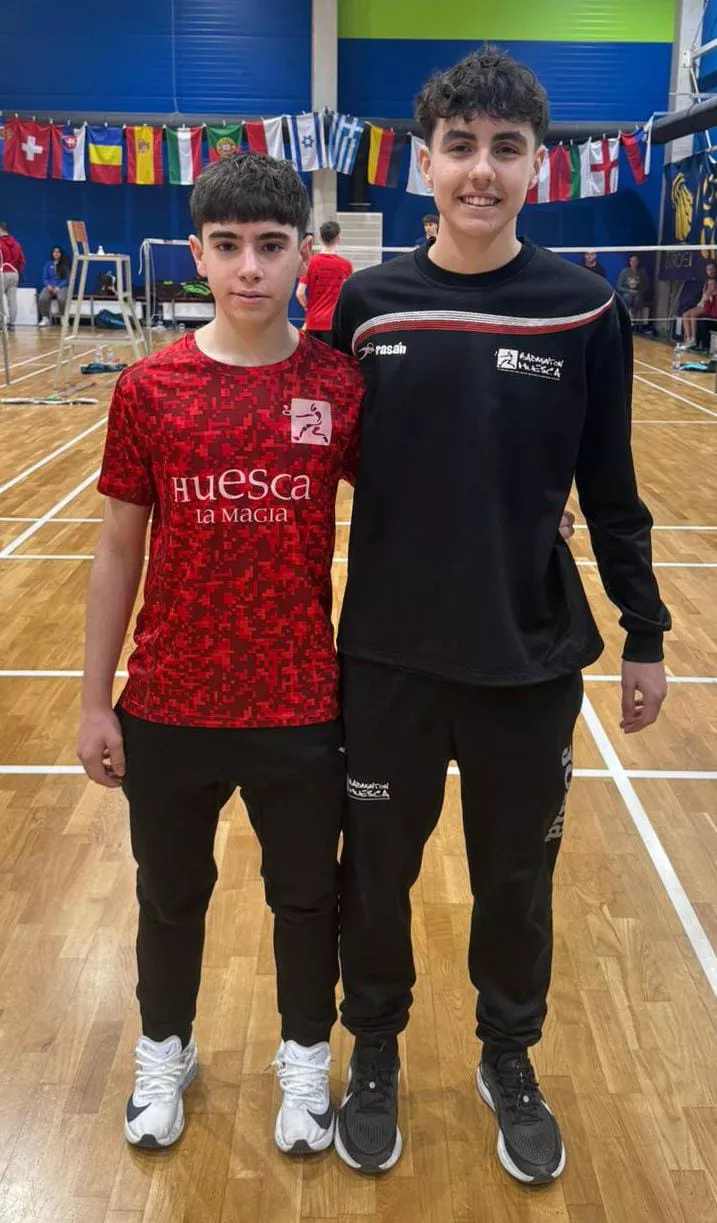 Hugo Gállego y Dani Coronas, en Hungría.