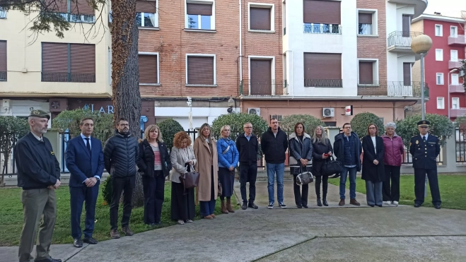 Numerosa representación de la Delegación Territorial del Gobierno Aragonés en el acto.