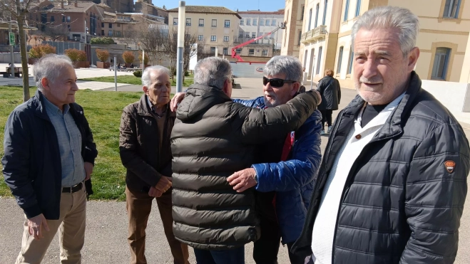 Abrazos en el reencuentro