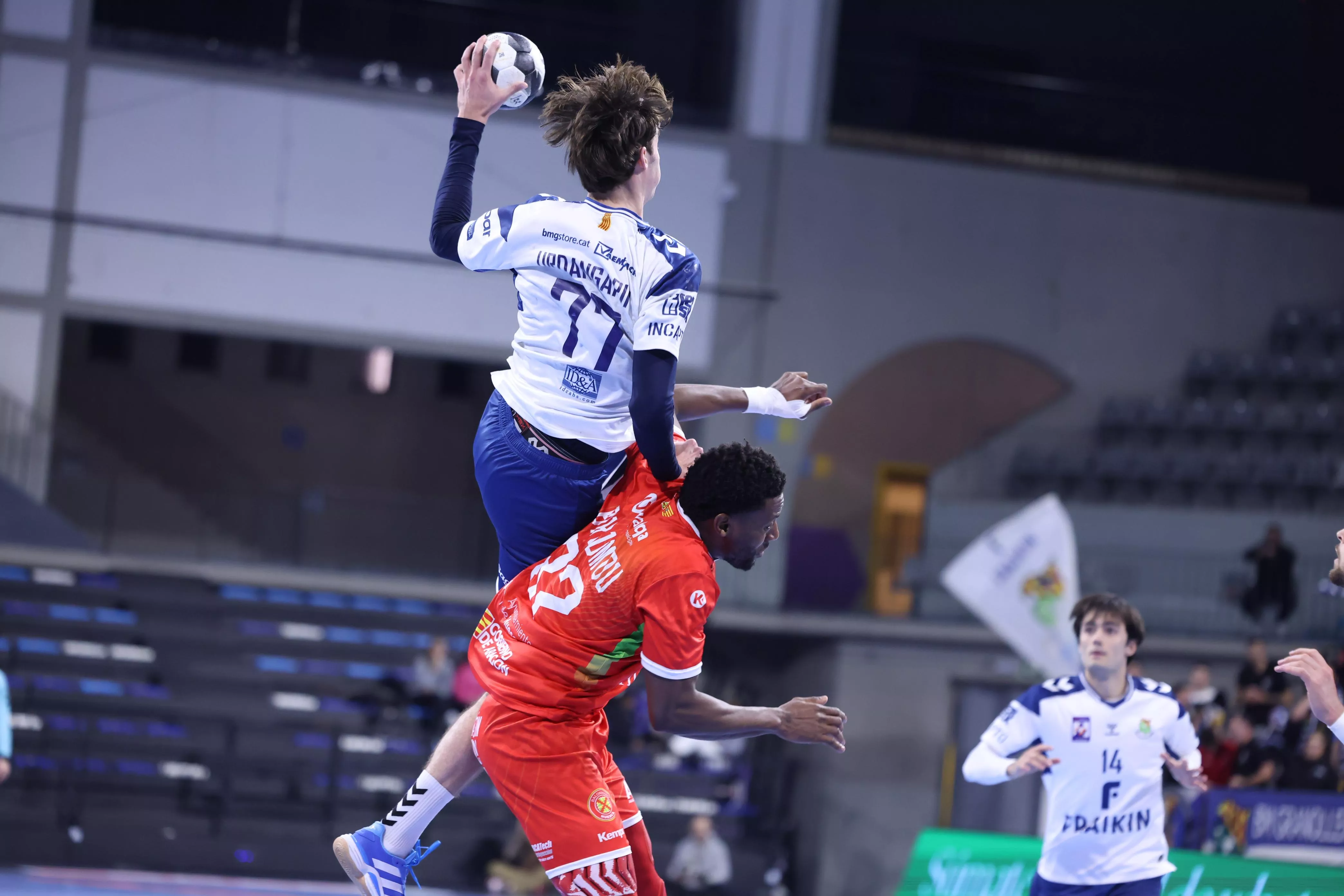 Un momento del encuentro entre Bada Huesca y Granollers. Foto: Xavier Solanas
