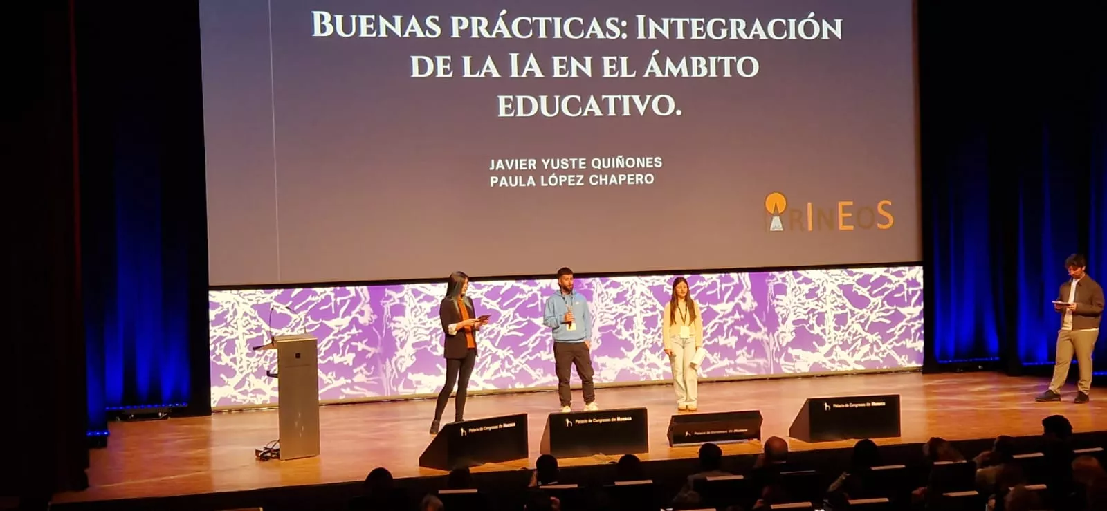 Buenas prácticas, con Javier Yuste y Paula López. Foto Myriam Martínez