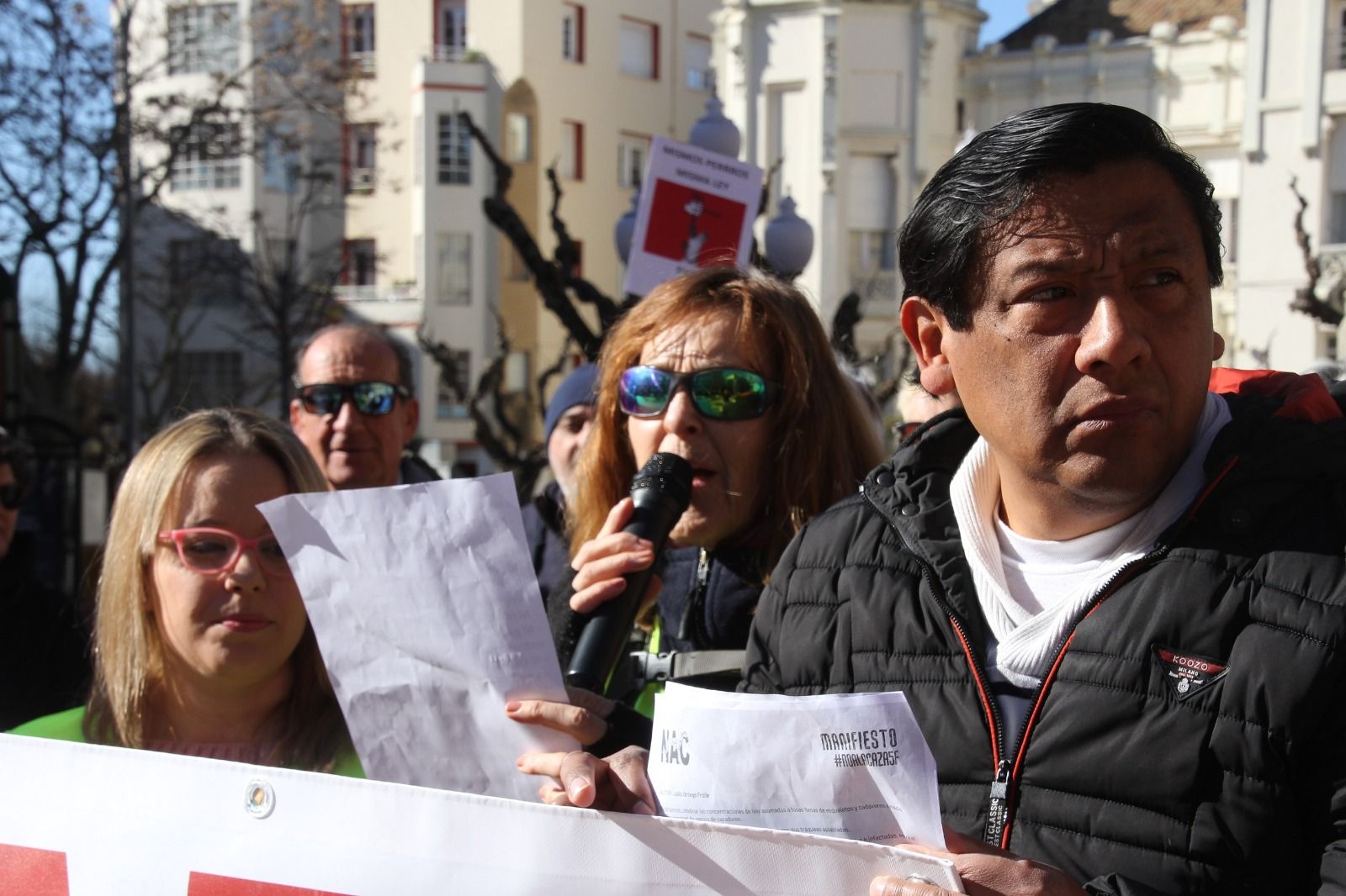 Concentración contra la caza en Huesca. Foto: Carlos Neofato