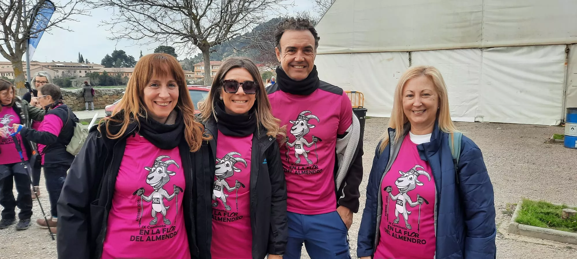 IX Caminata en la Flor del Almendro de Ayerbe del sábado. 