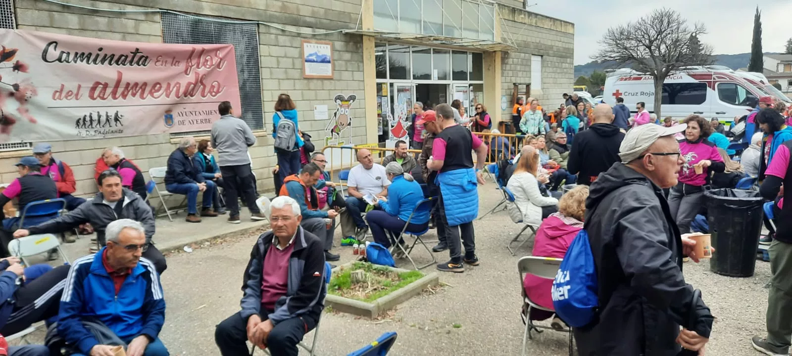 IX Caminata en la Flor del Almendro de Ayerbe del sábado. 
