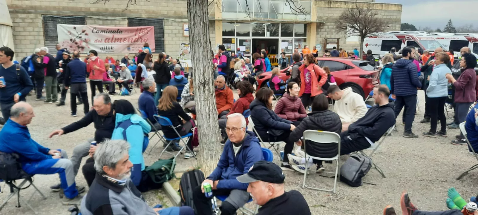 IX Caminata en la Flor del Almendro de Ayerbe del sábado. 