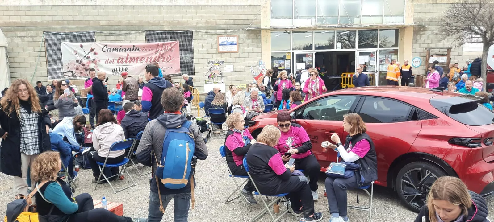 IX Caminata en la Flor del Almendro de Ayerbe del sábado. 