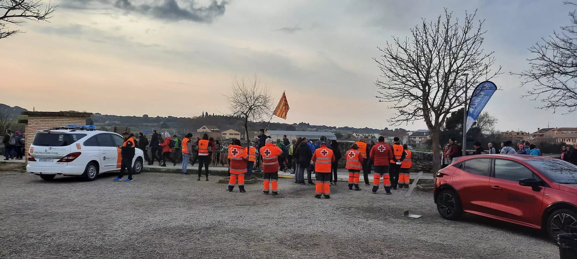 IX Caminata en la Flor del Almendro de Ayerbe del sábado. 