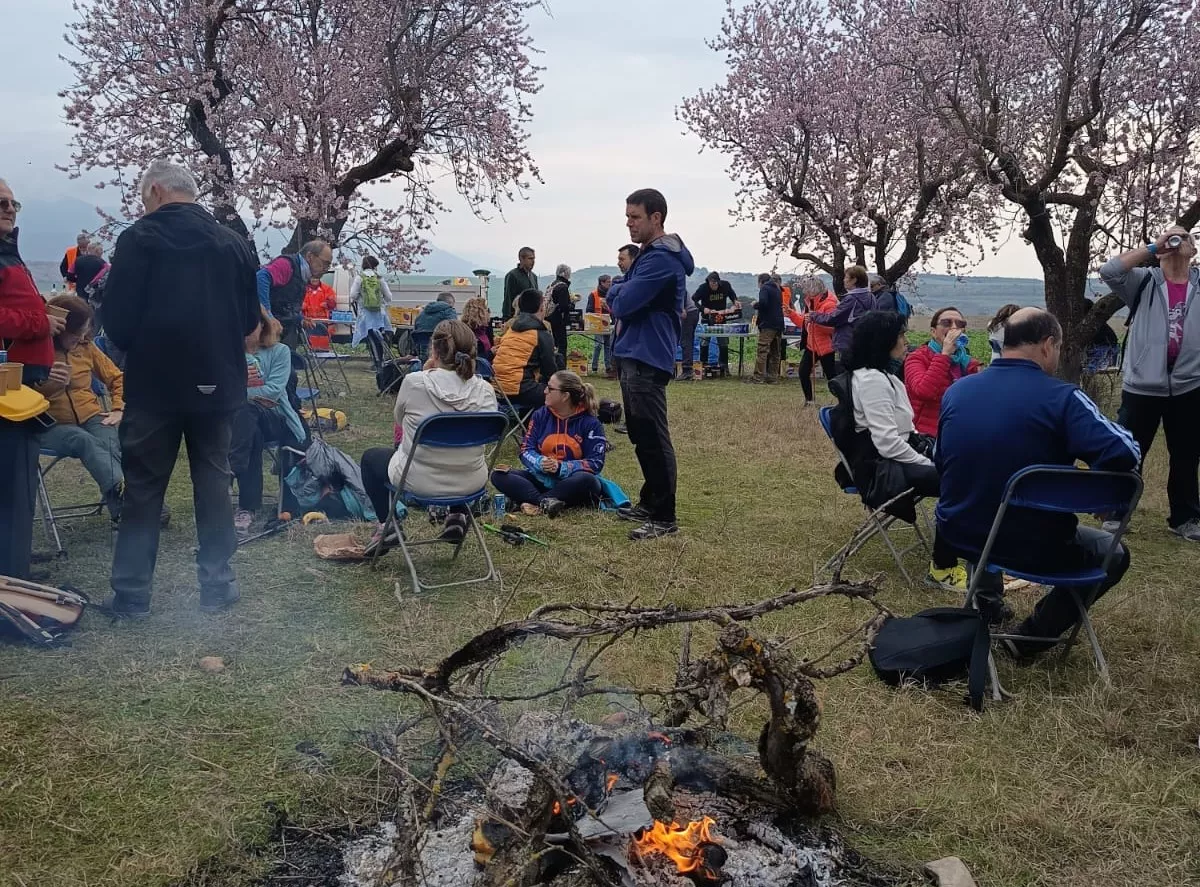 IX Caminata en la Flor del Almendro de Ayerbe del sábado. 