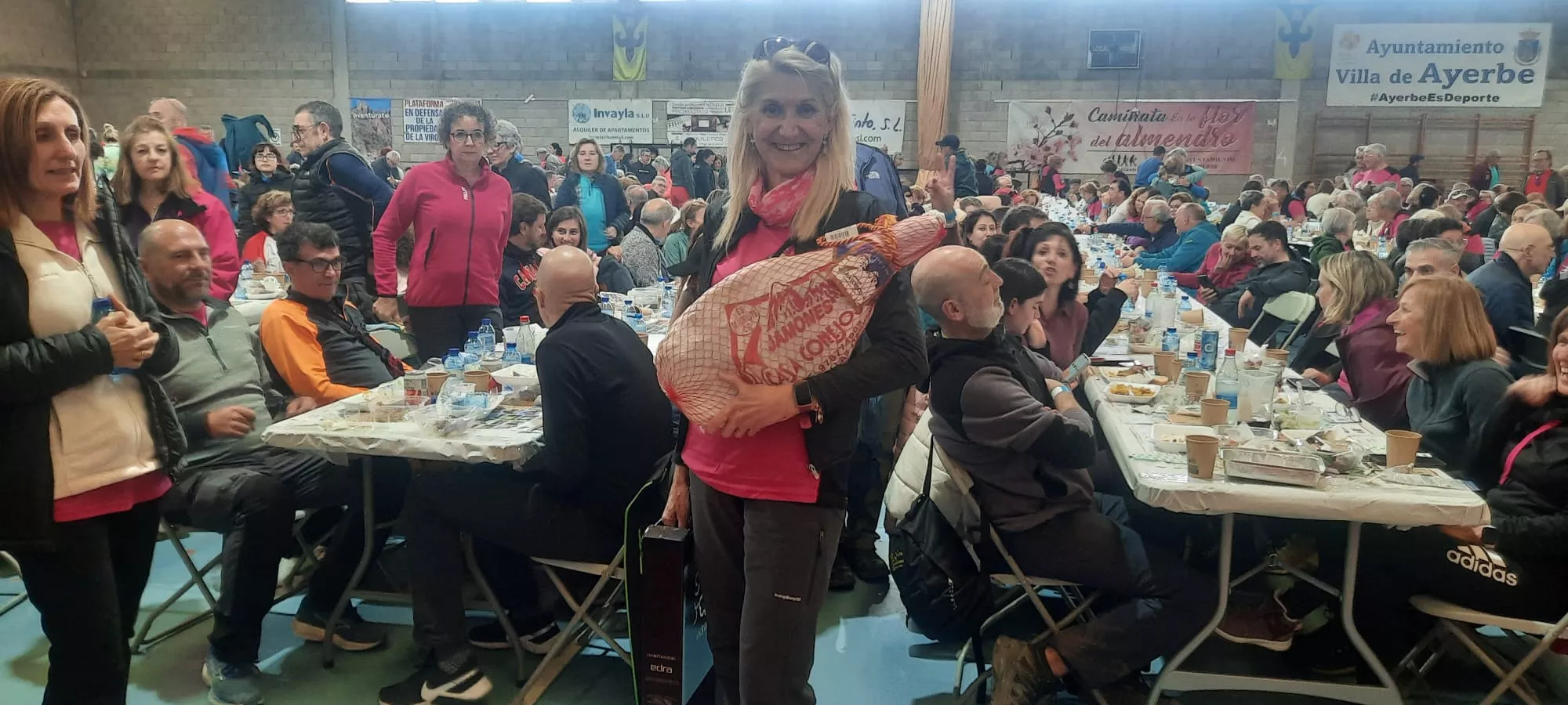 IX Caminata en la Flor del Almendro de Ayerbe del sábado. 