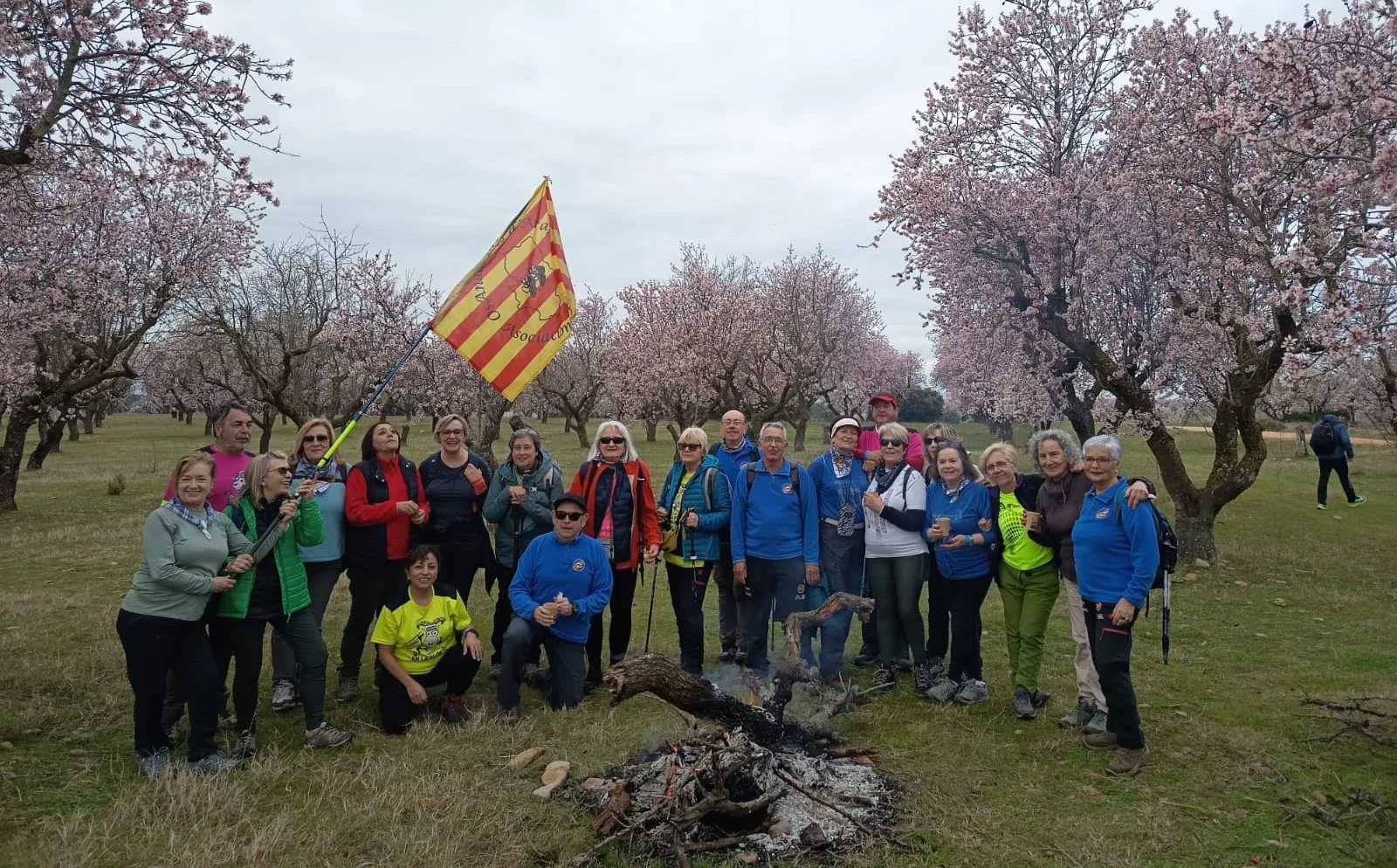 IX Caminata en la Flor del Almendro de Ayerbe del sábado. 