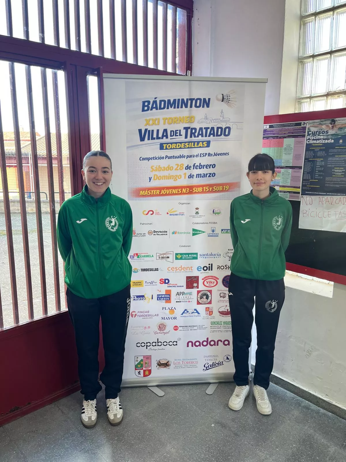 Andrea Mingarro y Emma Bibián (VV Osca) en Tordesillas. Andrea Mingarro y Emma Bibián (VV Osca) en Tordesillas.