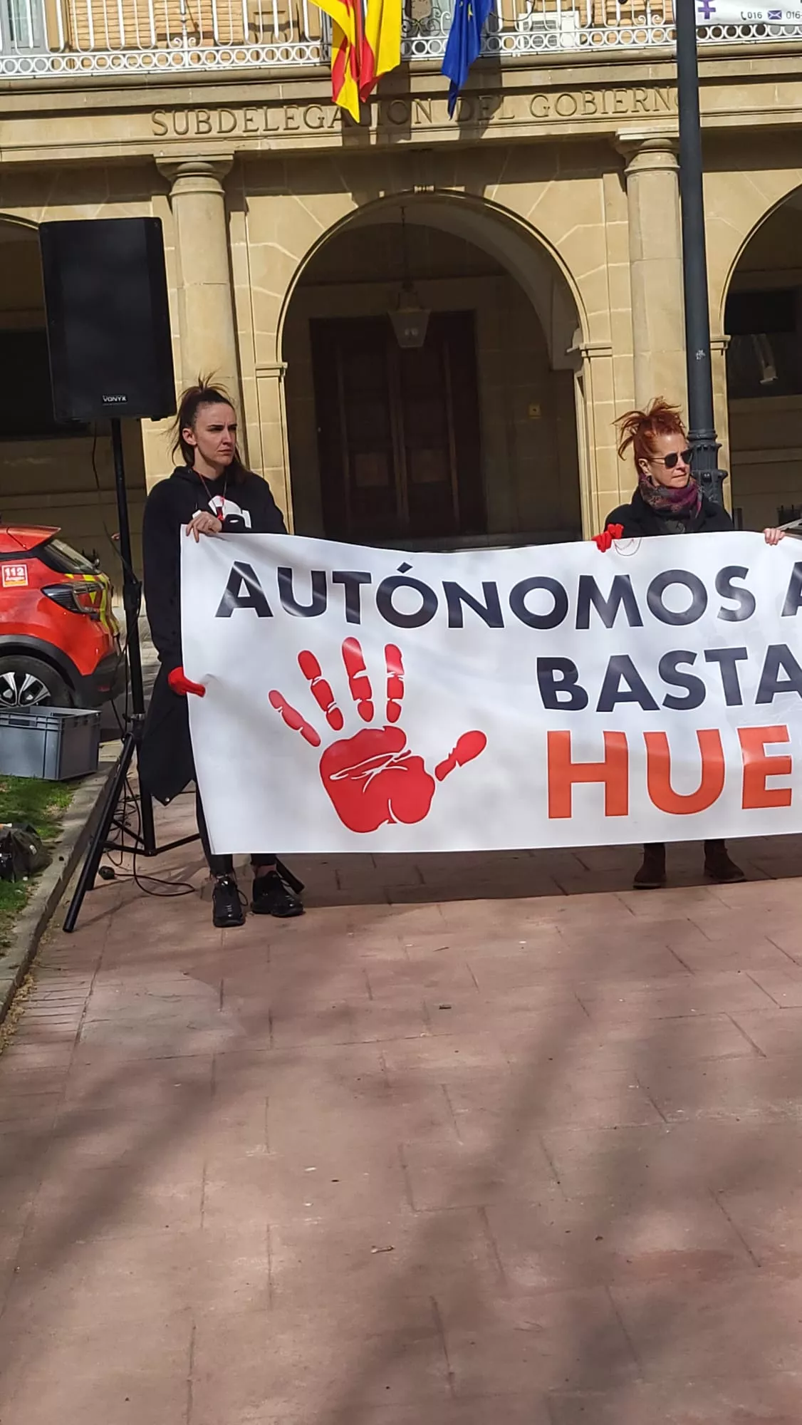 Manifestación de autónomos en Huesca