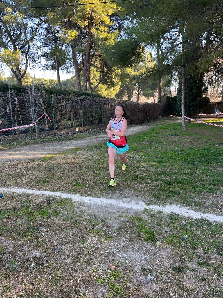 Imágenes del Cross de La Estacada. Sara Herráiz, ganadora femenina.
