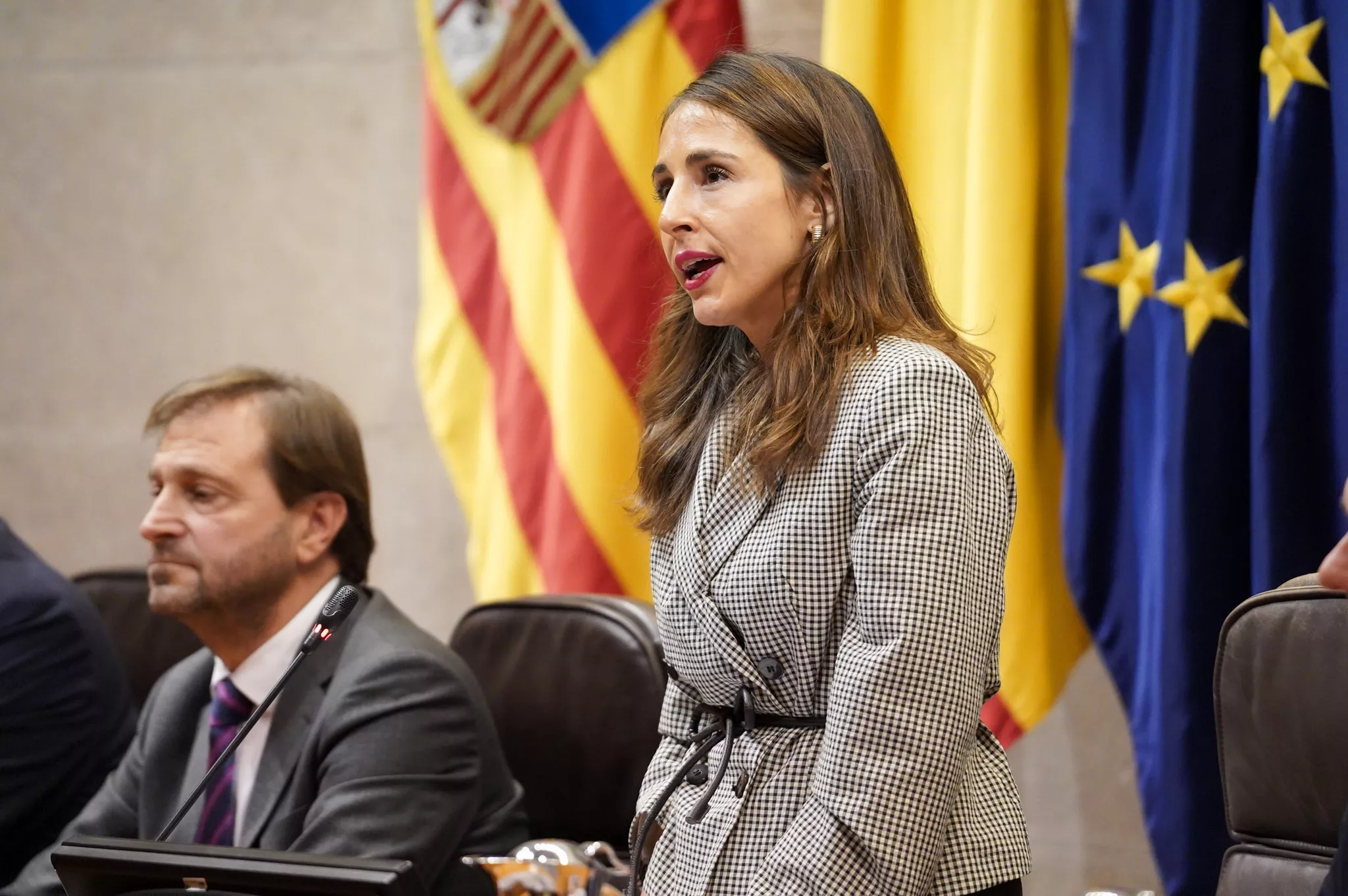 María Navarro, presidenta de las Cortes de Aragón