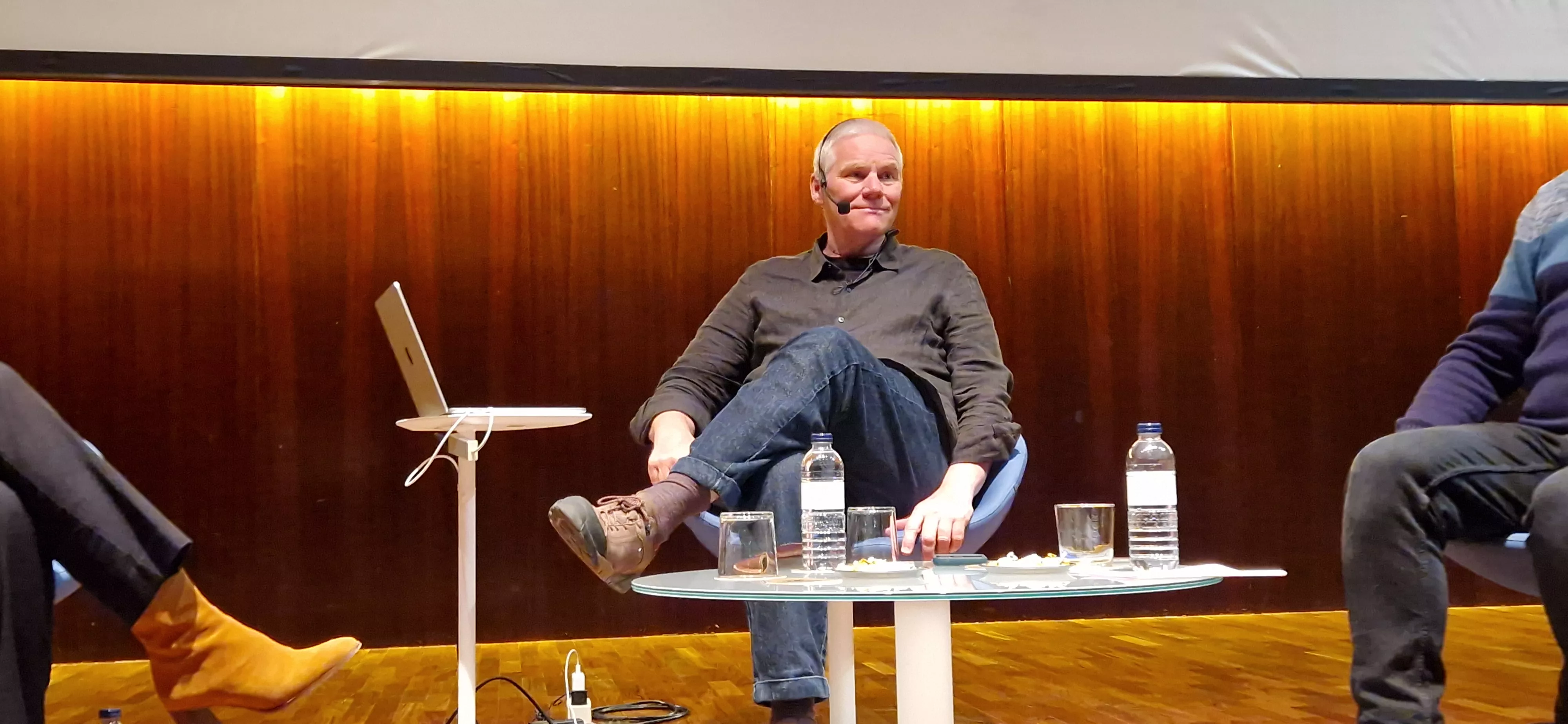 Chris Baldwin, en Huesca. Foto Myriam Martínez