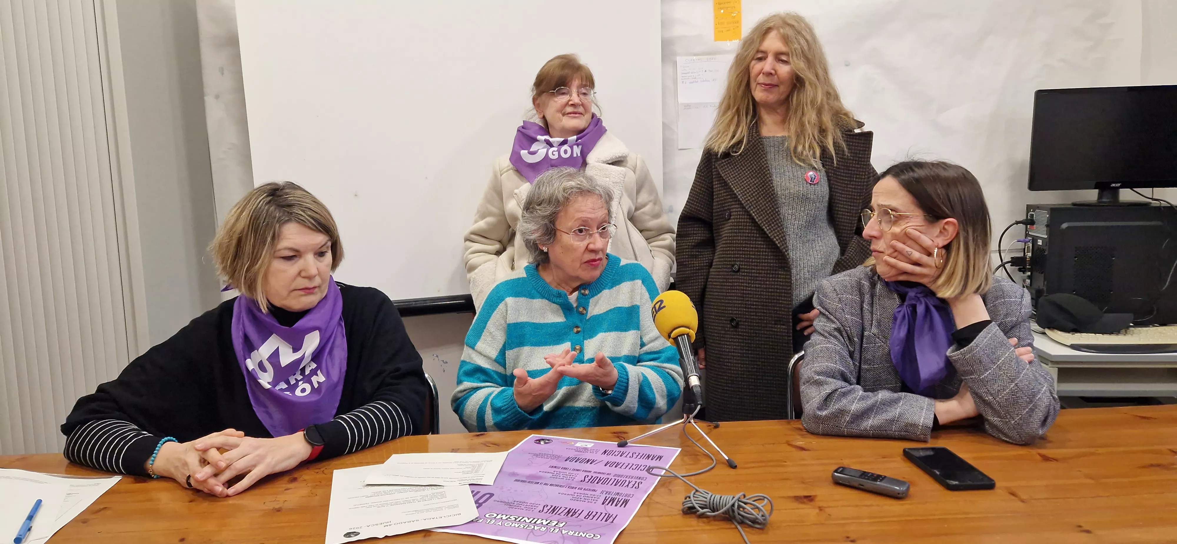  Carmen Abril, Charo Ochoa, Ana Rosa Maza, Carmela Garcés y Elena Utrilla. Foto Myriam Martínez