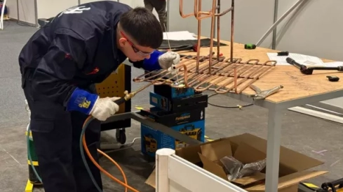 Francisco durante la competición Francisco durante la competición