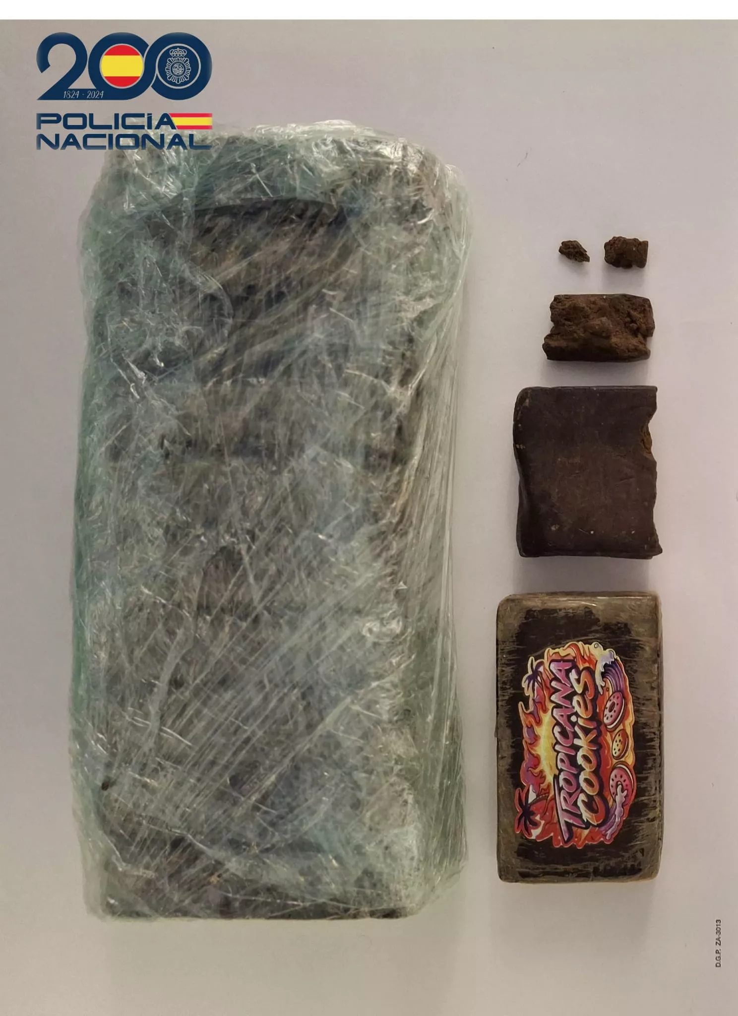 Hachís apreendido al joven de 21 años de Jaca