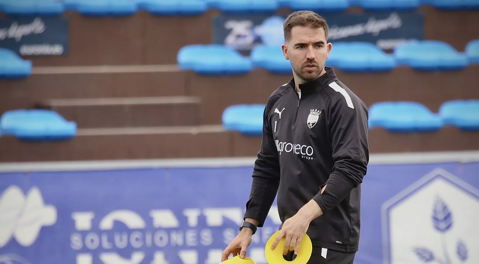 El entrenador jacetano que sorprendió colocando al portero-jugador: "Era una idea que tenía desde hace años". Foto: Utebo FC
