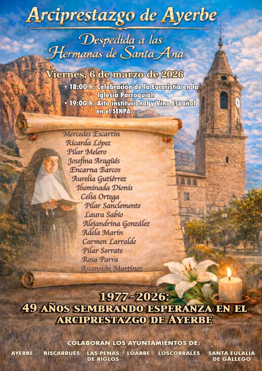 Cartel de la Despedida a las Hermanas de Santa Ana