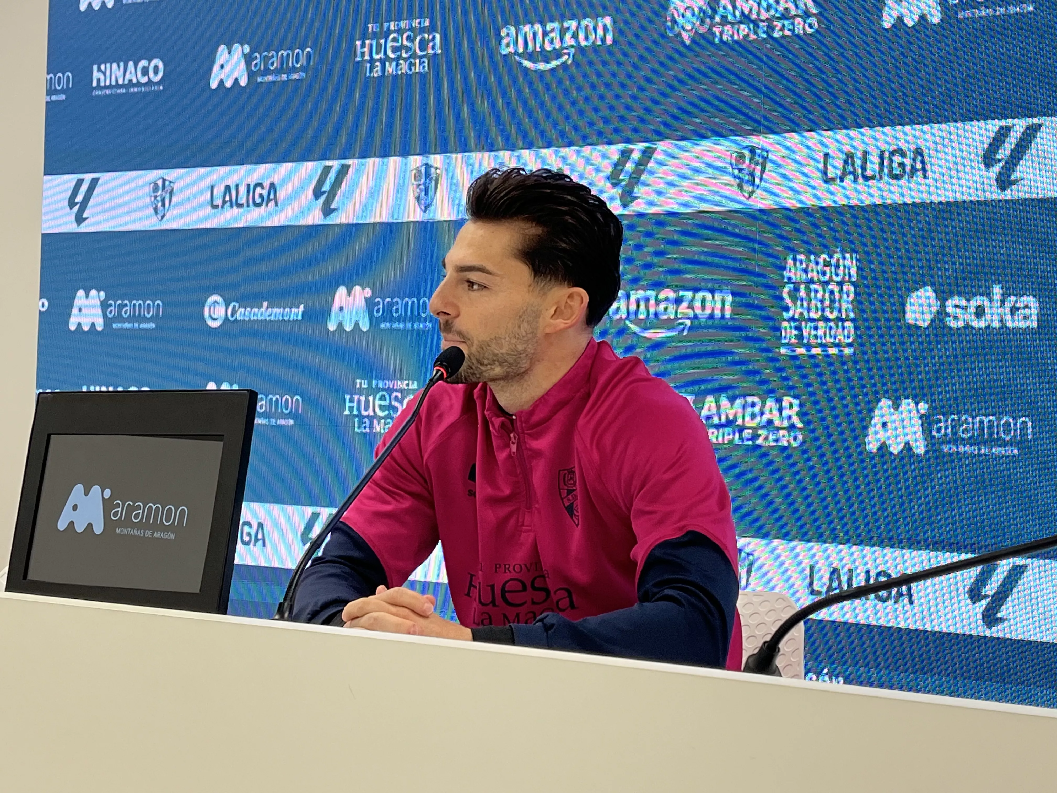 Liberto, en la rueda de prensa de este miércoles. Foto: Adri Mora