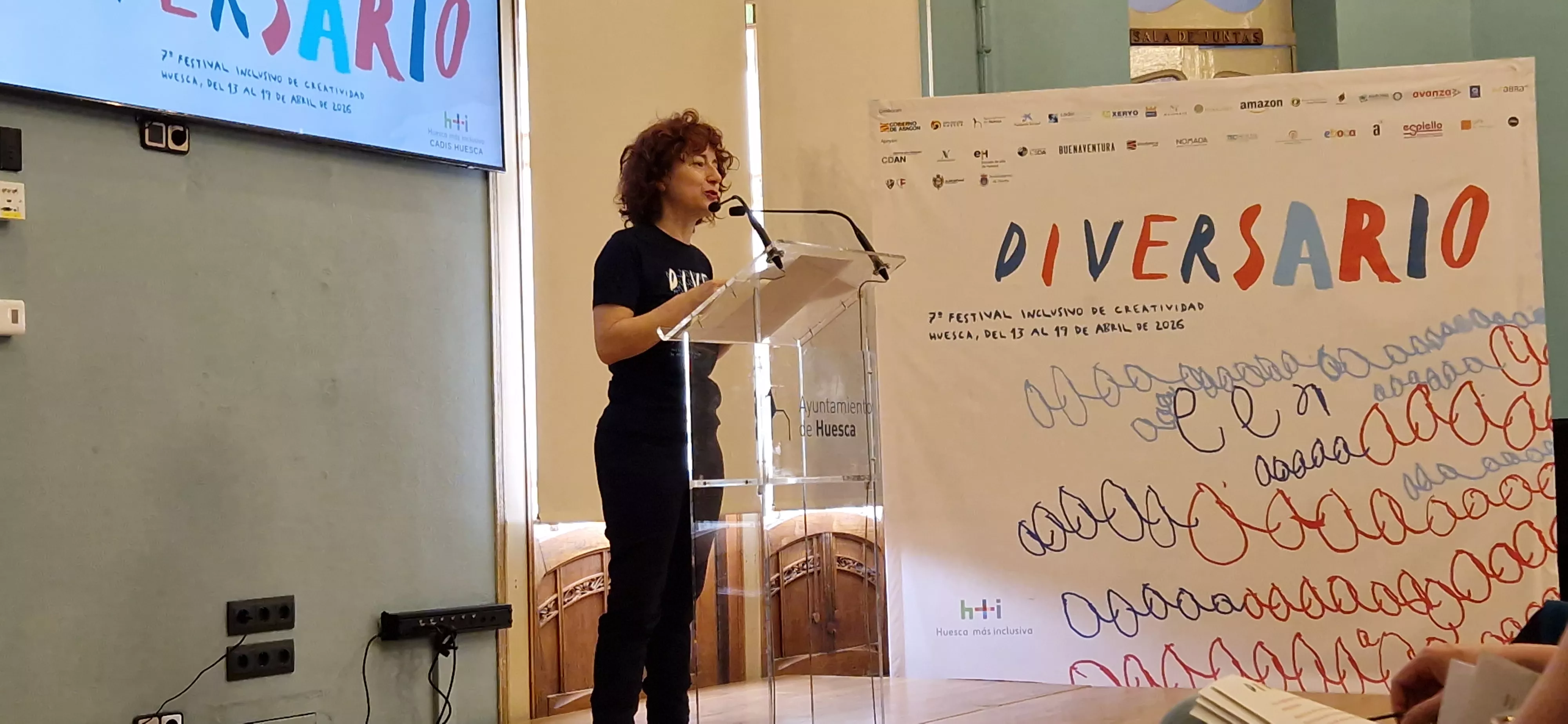 Elena Gómez. Presentación de Diversario 2026. Foto Myriam Martínez