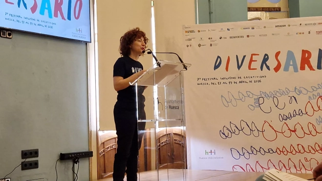 Elena Gómez. Presentación de Diversario 2026. Foto Myriam Martínez Elena Gómez. Presentación de Diversario 2026. Foto Myriam Martínez