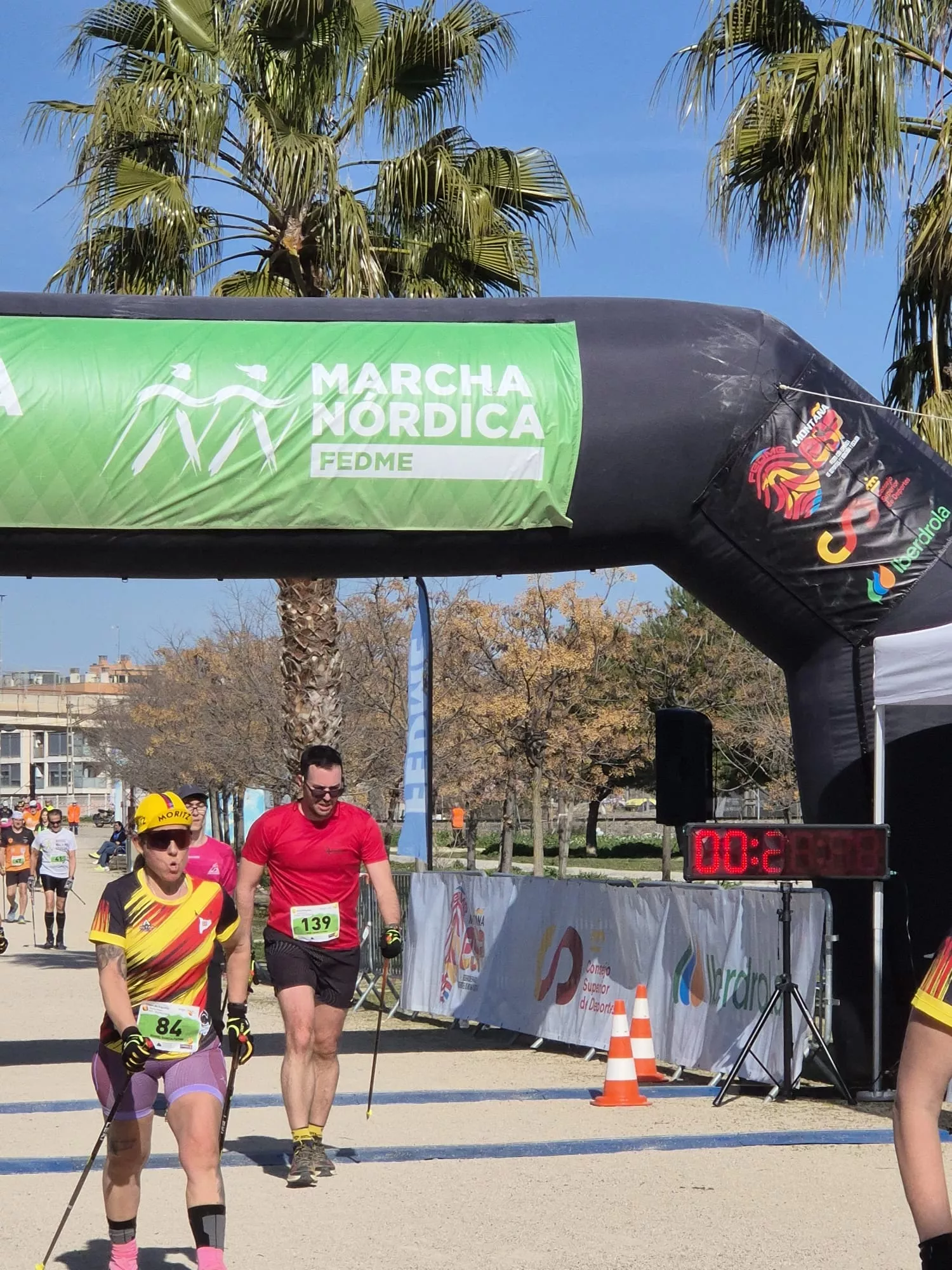 Copa de España de Marcha Nórdica con Iván Jaime y María Grasa medallas de plata. Fotos Juanlu Herrero y Paco Ramírez