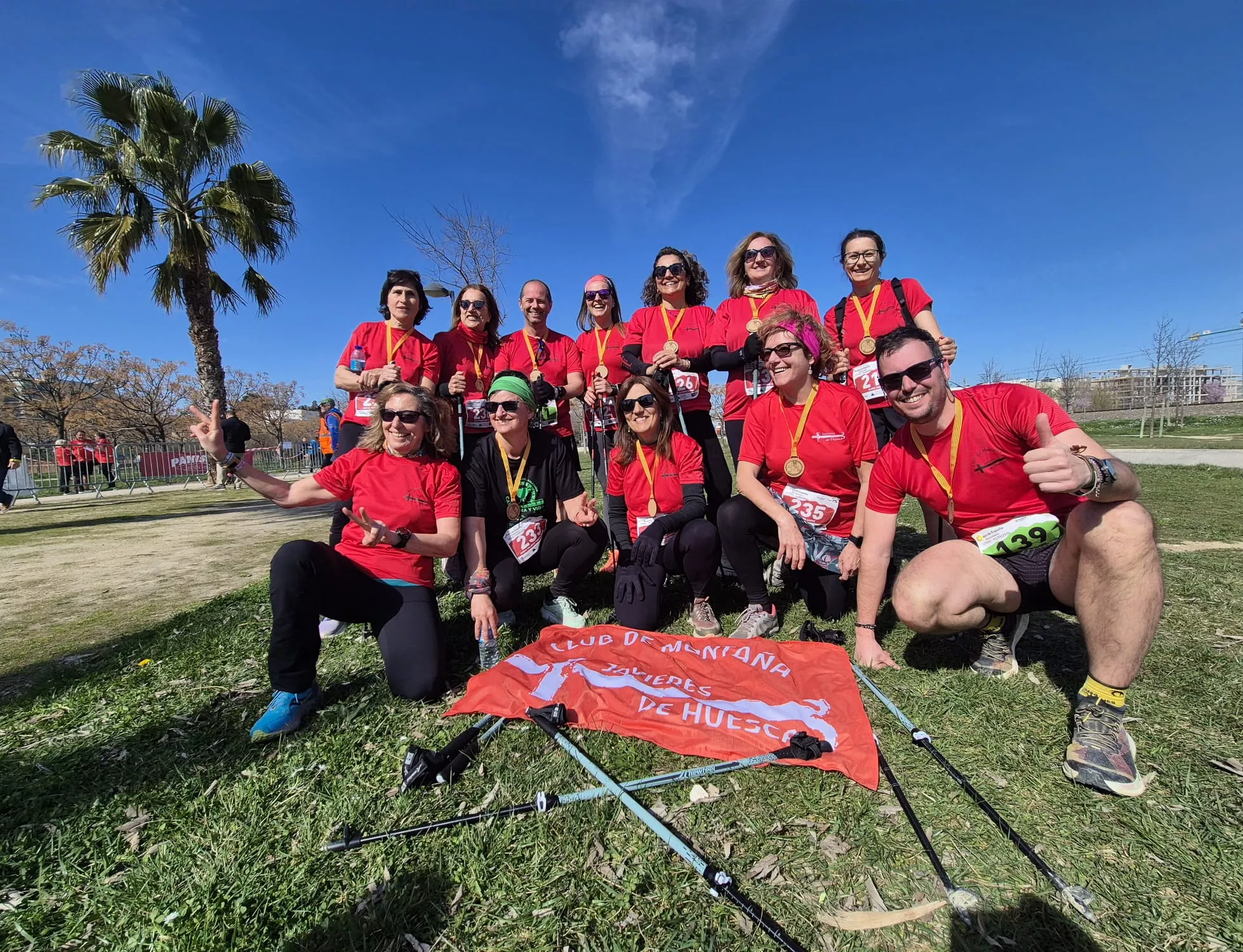 Copa de España de Marcha Nórdica con Iván Jaime y María Grasa medallas de plata. Fotos Juanlu Herrero y Paco Ramírez