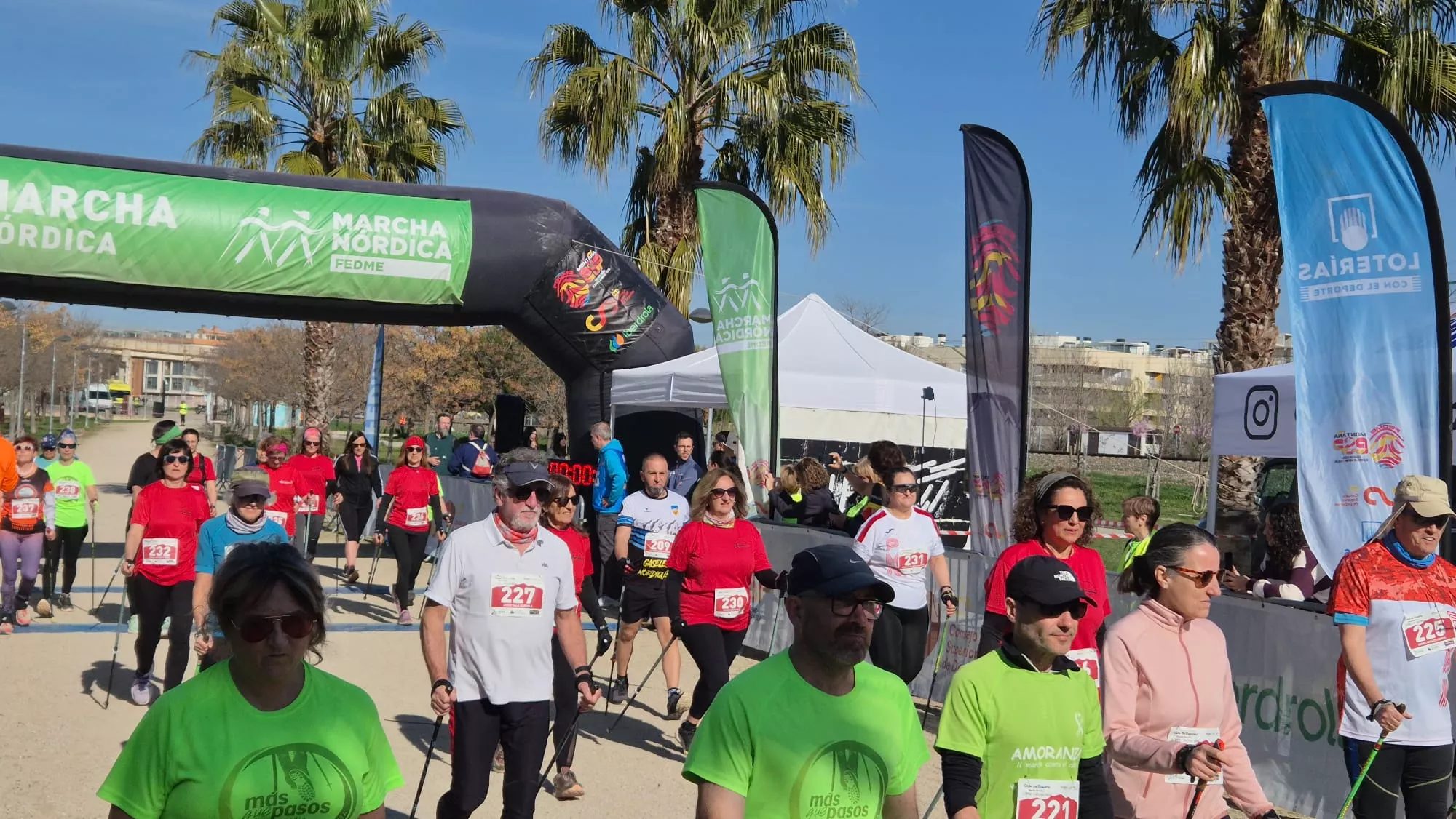 Copa de España de Marcha Nórdica con Iván Jaime y María Grasa medallas de plata. Fotos Juanlu Herrero y Paco Ramírez