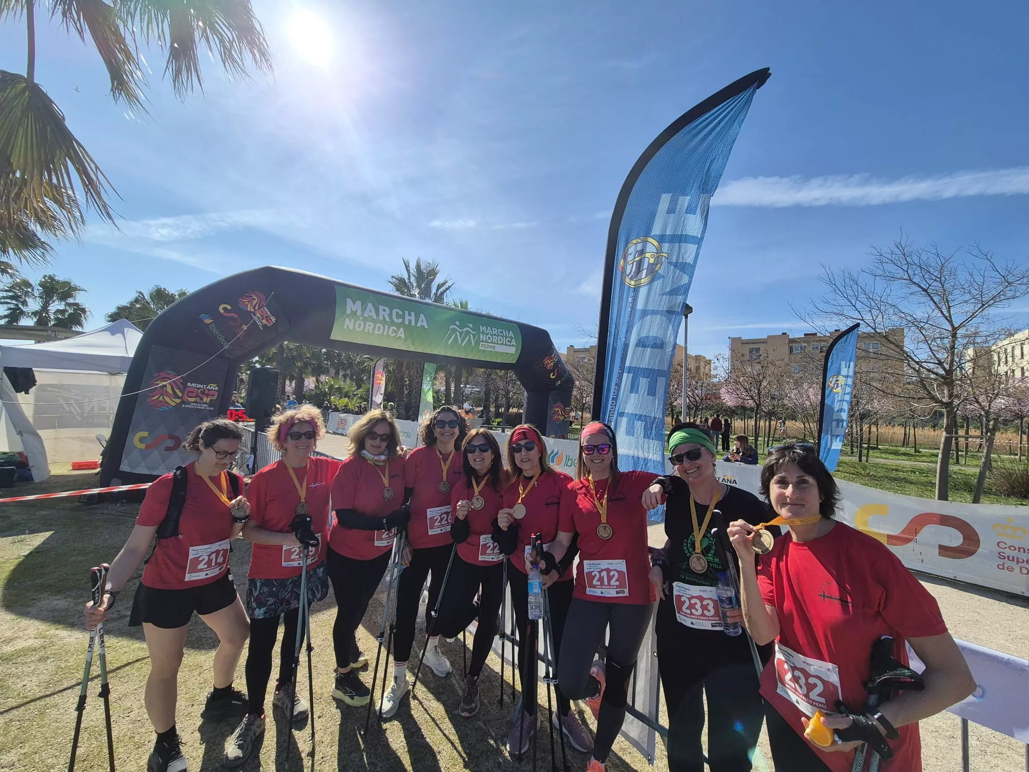 Copa de España de Marcha Nórdica con Iván Jaime y María Grasa medallas de plata. Fotos Juanlu Herrero y Paco Ramírez