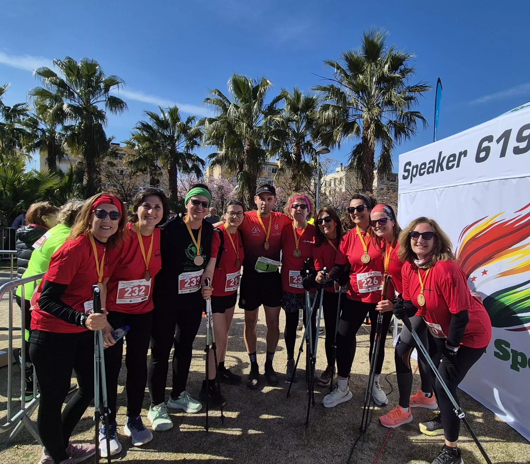 Copa de España de Marcha Nórdica con Iván Jaime y María Grasa medallas de plata. Fotos Juanlu Herrero y Paco Ramírez