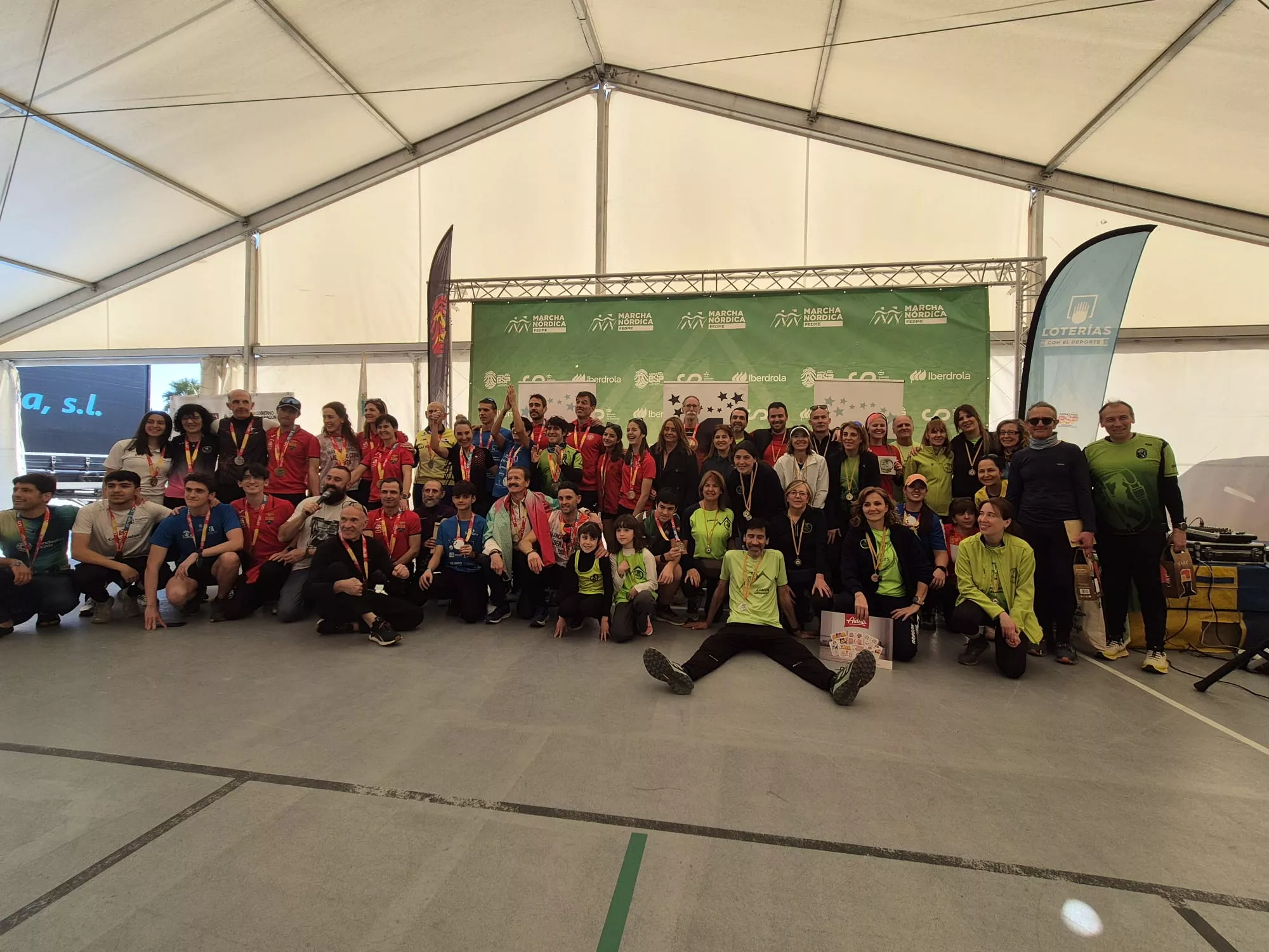 Copa de España de Marcha Nórdica con Iván Jaime y María Grasa medallas de plata. Fotos Juanlu Herrero y Paco Ramírez