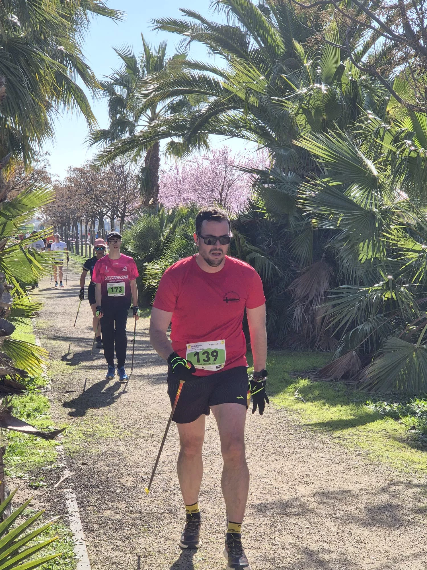 Copa de España de Marcha Nórdica con Iván Jaime y María Grasa medallas de plata. Fotos Juanlu Herrero y Paco Ramírez