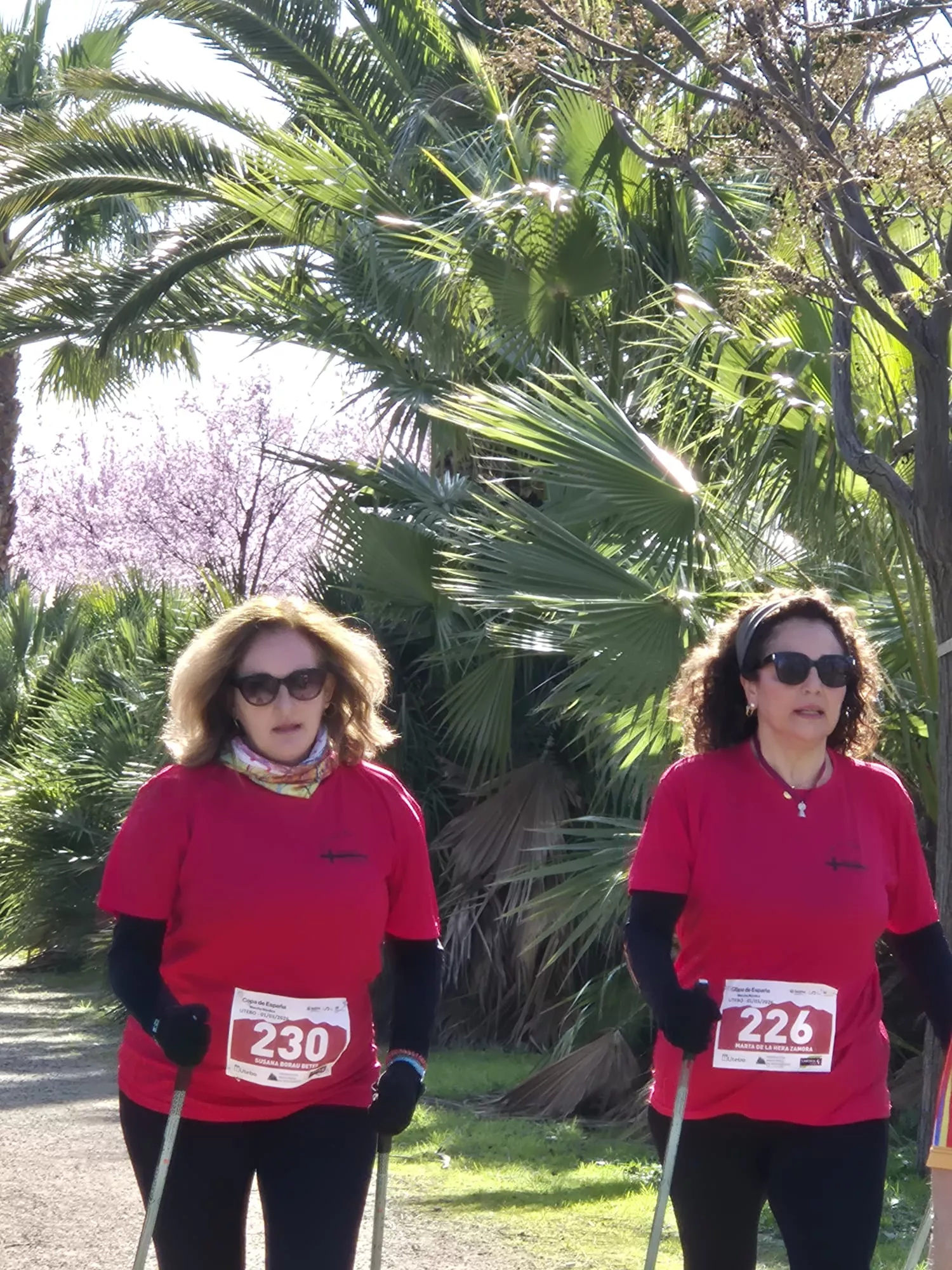 Copa de España de Marcha Nórdica con Iván Jaime y María Grasa medallas de plata. Fotos Juanlu Herrero y Paco Ramírez